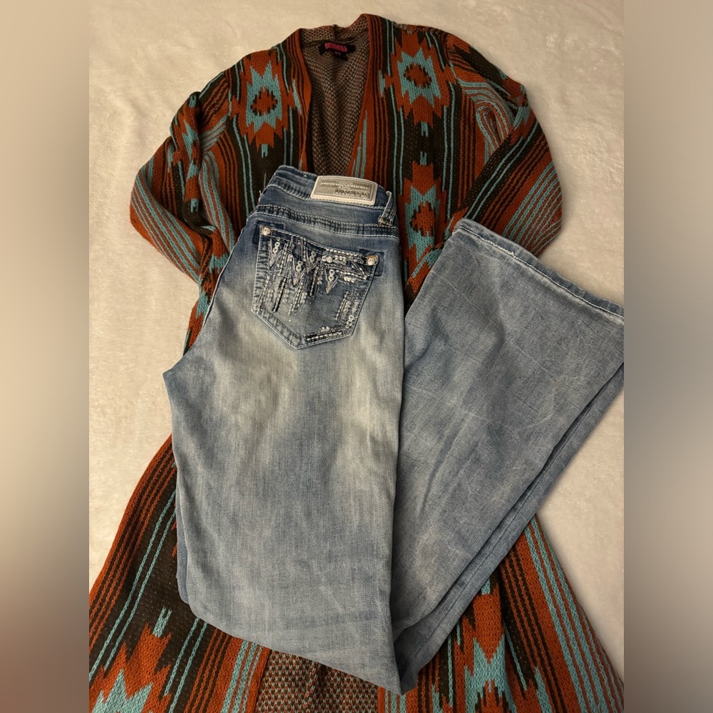 Cardigan and Jeans
